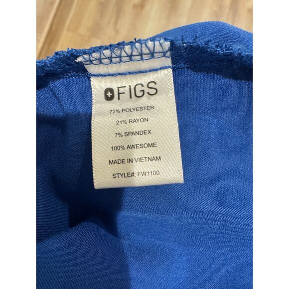 FIGS Casma Three-Pocket Scrub Top – Royal Blue – V-Neck – Size XS - Picture 10 of 10